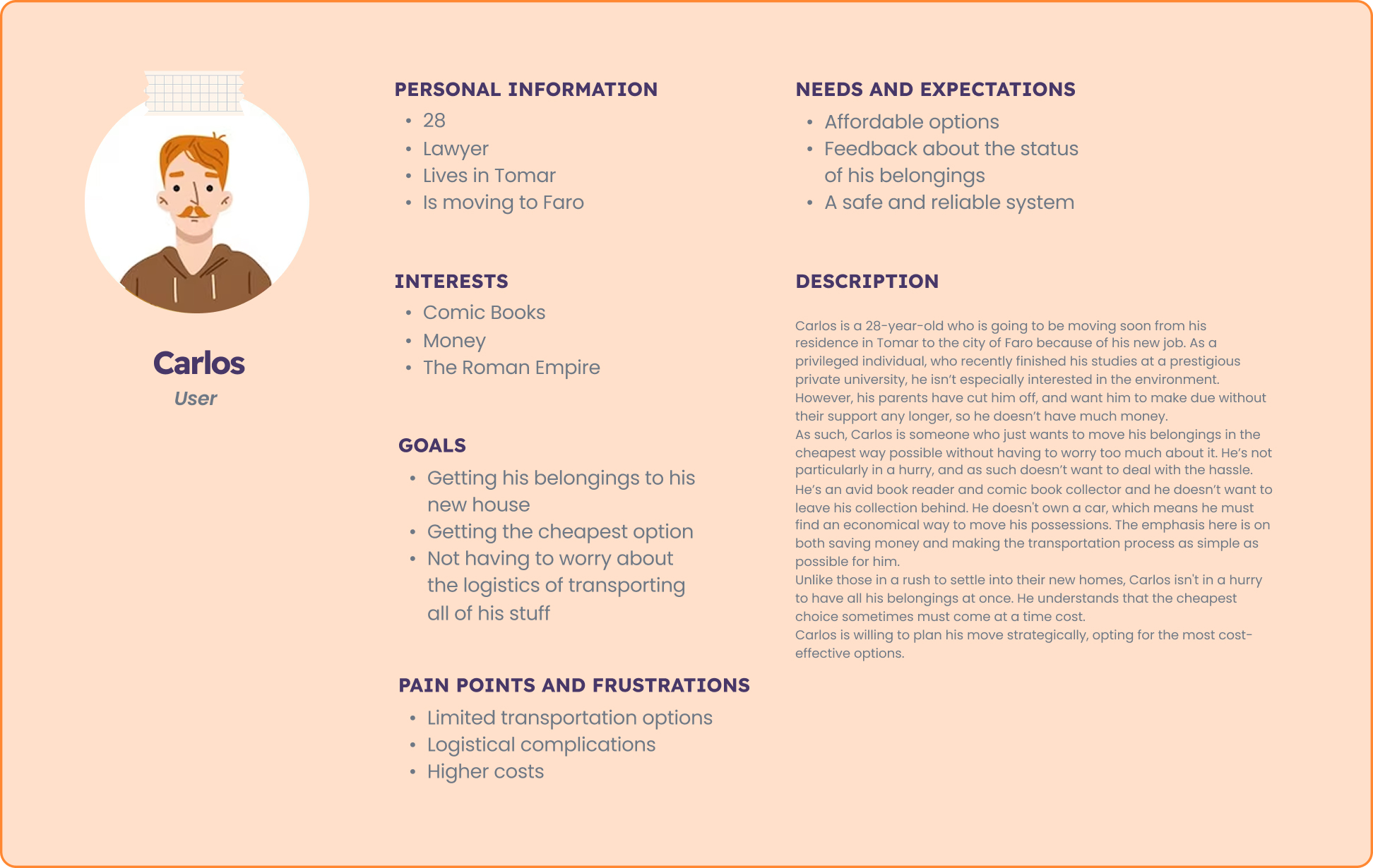 Proto-persona and Storyboard